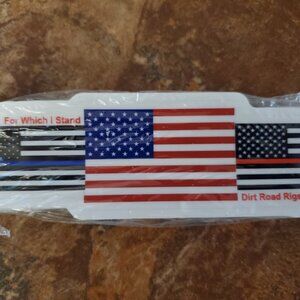For Which I Stand Blue Line, American, Red Line Flag decal
